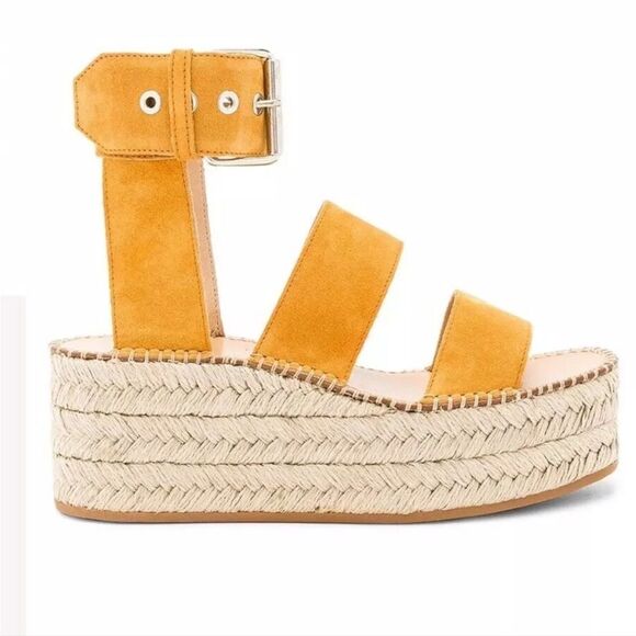 NIB Rag & Bone Tara Sandal in Marigold Suede - Picture 6 of 8